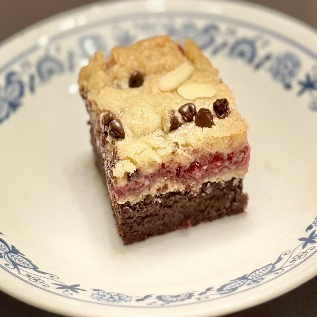 Raspberry Crownies (Eggless)