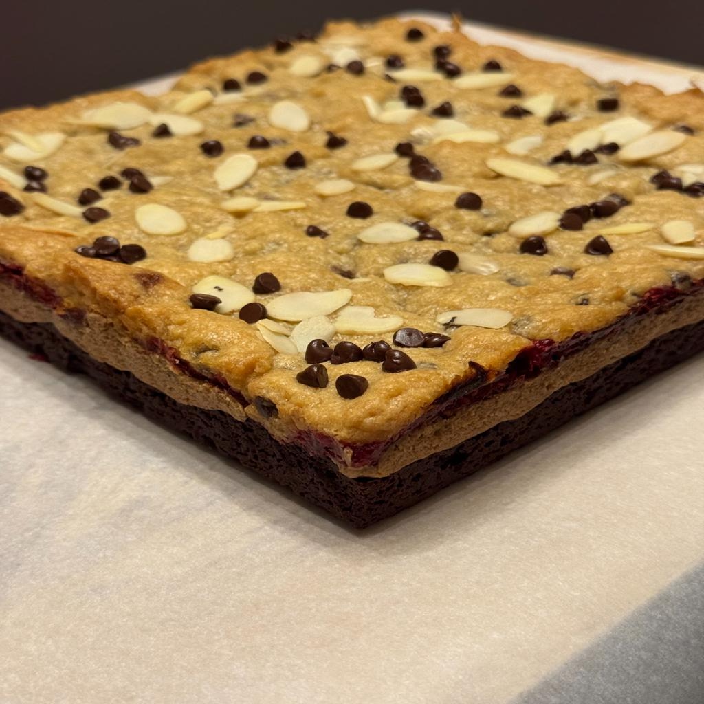 Raspberry Crownies (Eggless)